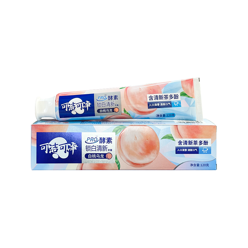 Witte perzik oolong bevat thee polyfenolen bleken voor volwassen tandpasta